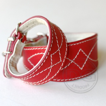 DG Luxury collar RED/BEIGE